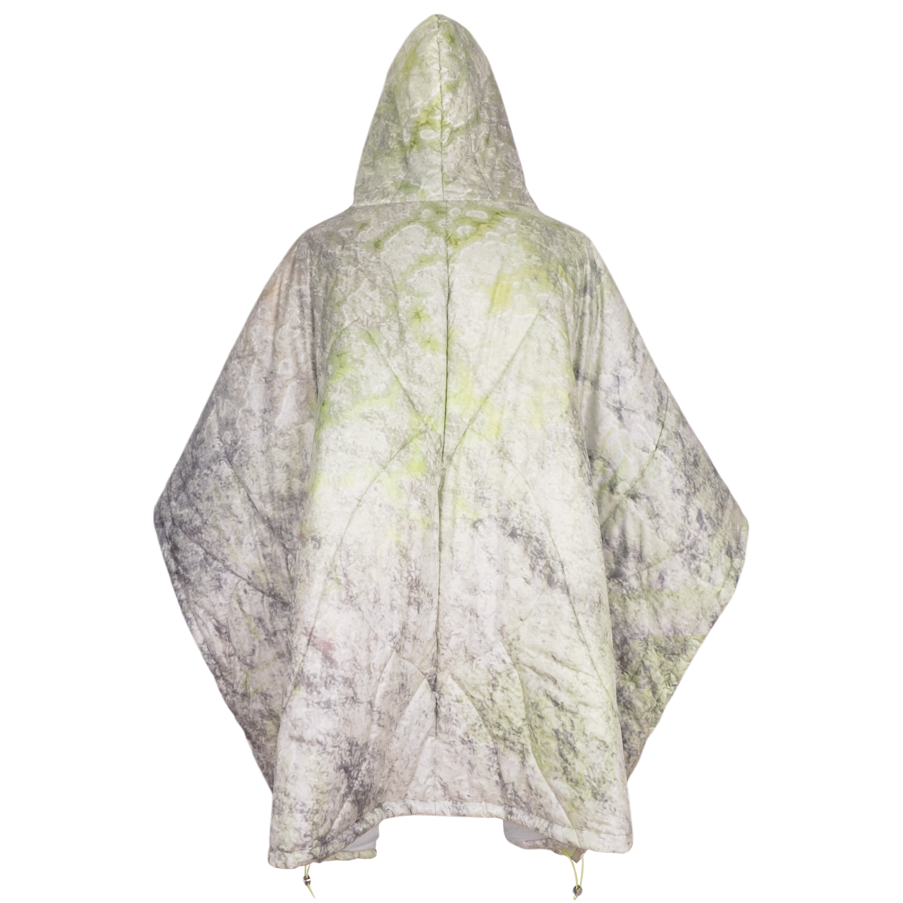 GB MOUTH Nature Camo "霧鷺" Light Down Poncho [Light]