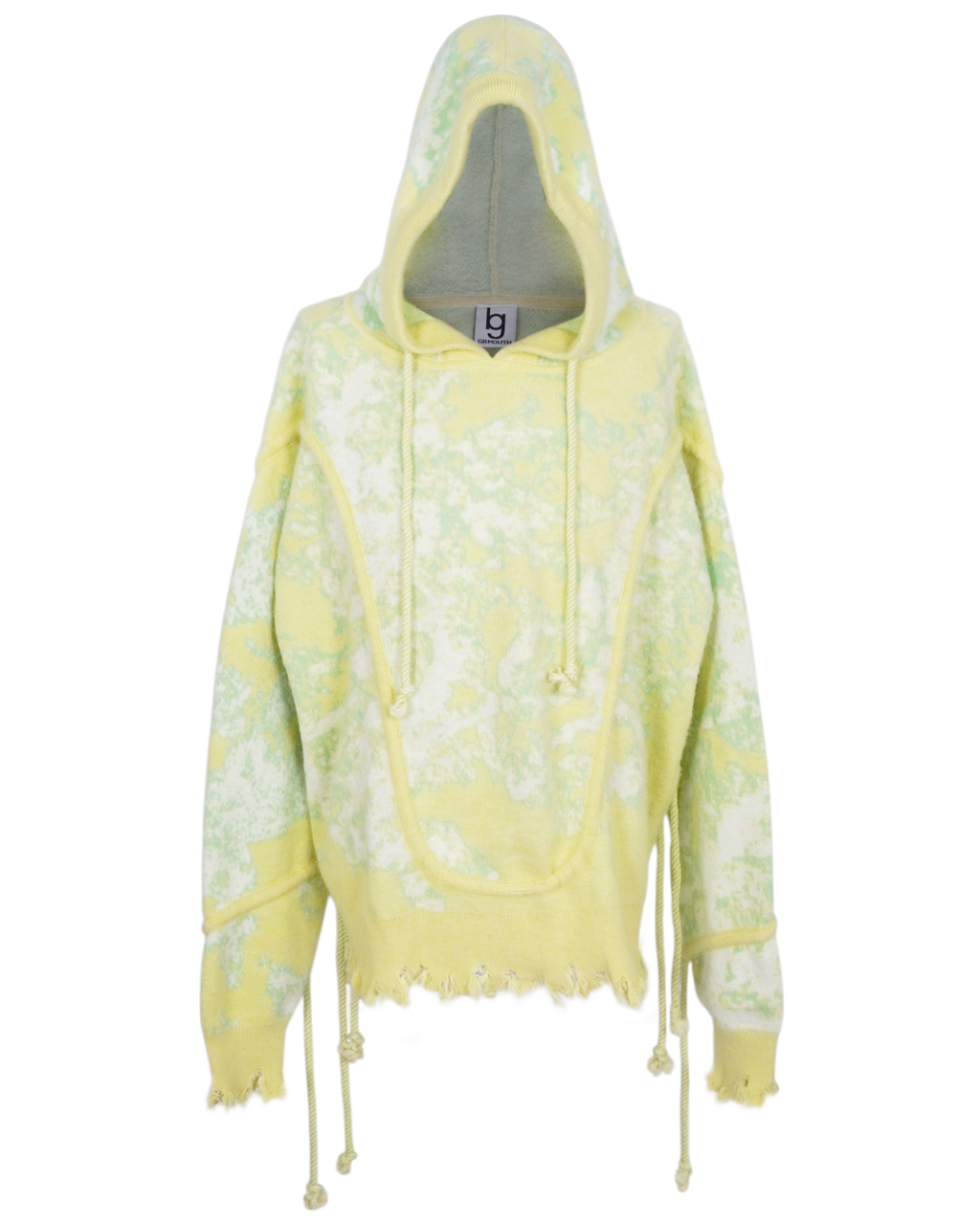 GB MOUTH Pulse Mohair Knit Hoodie [Yellow]