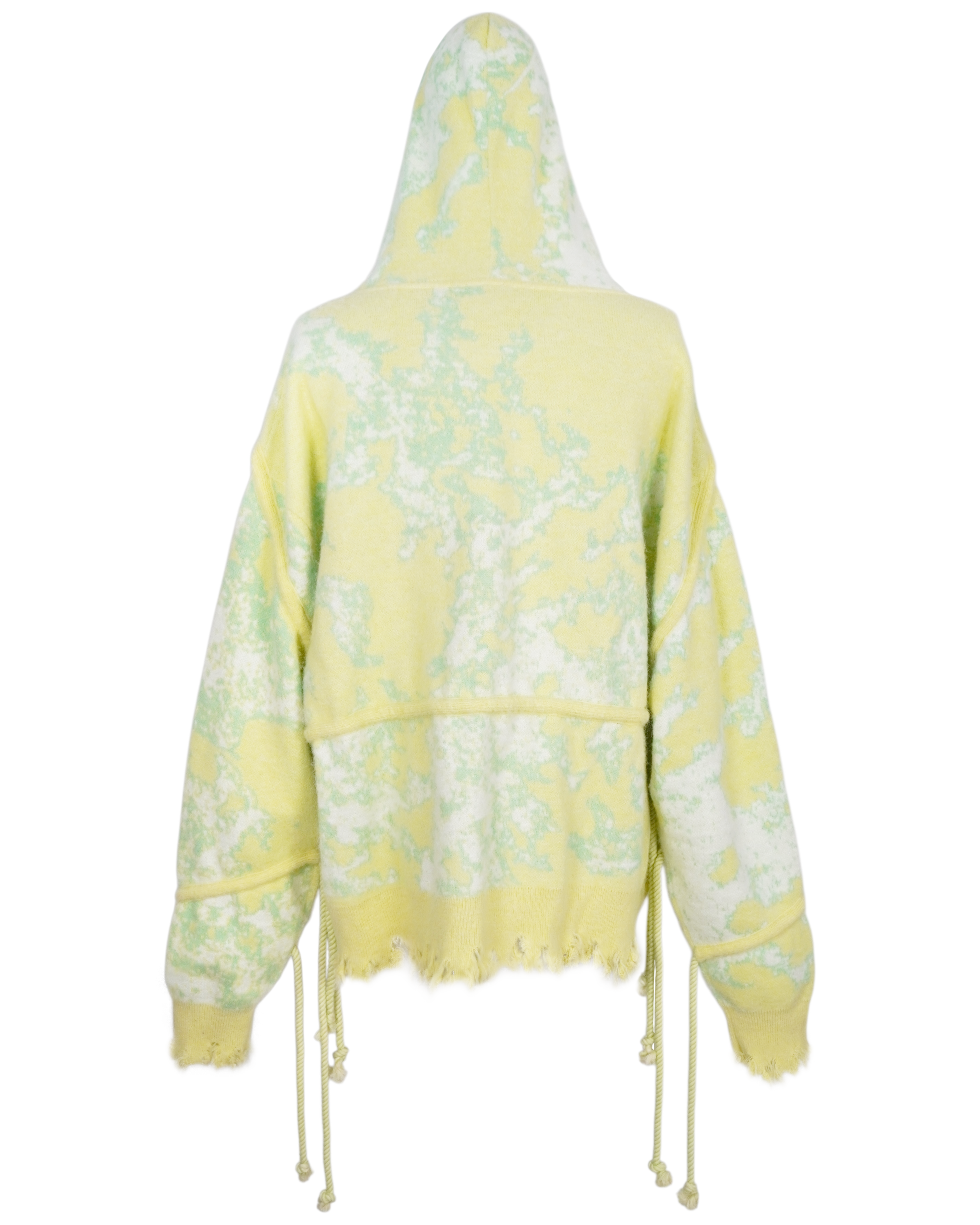 GB MOUTH Pulse Mohair Knit Hoodie [Yellow]