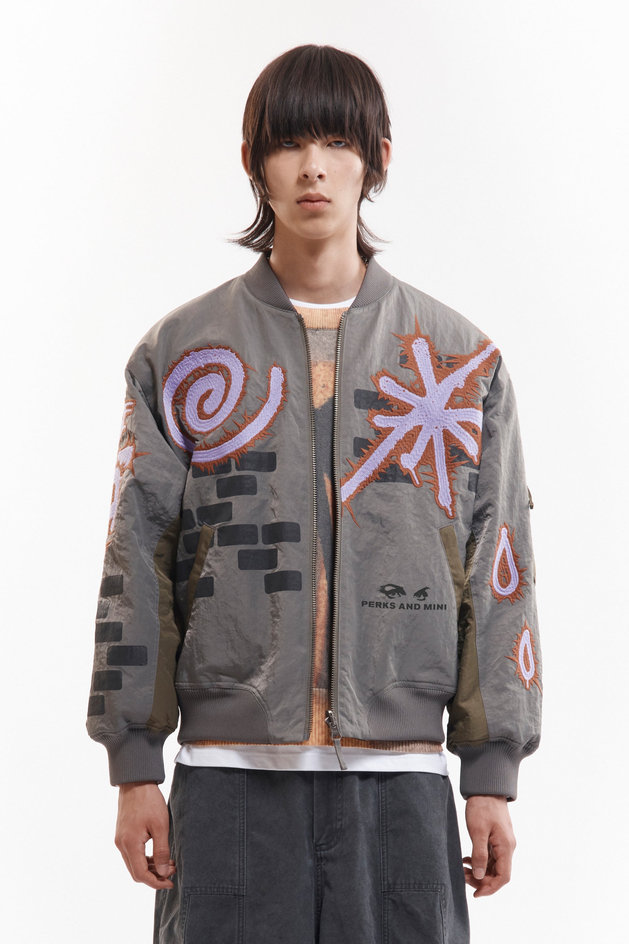PAM AW26 ADORNED REVERSIBLE BOMBER JACKET