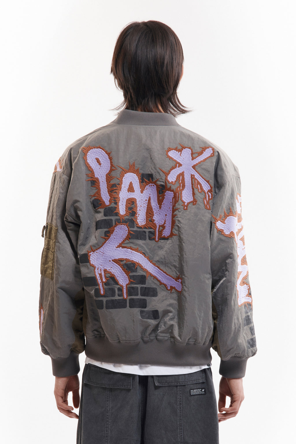 PAM AW26 ADORNED REVERSIBLE BOMBER JACKET