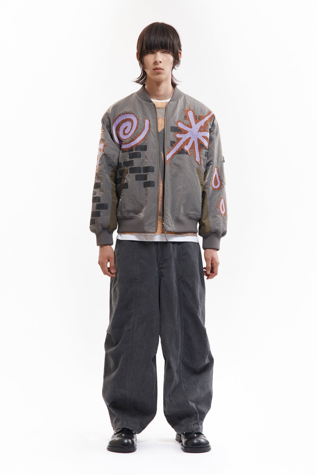 PAM AW26 ADORNED REVERSIBLE BOMBER JACKET