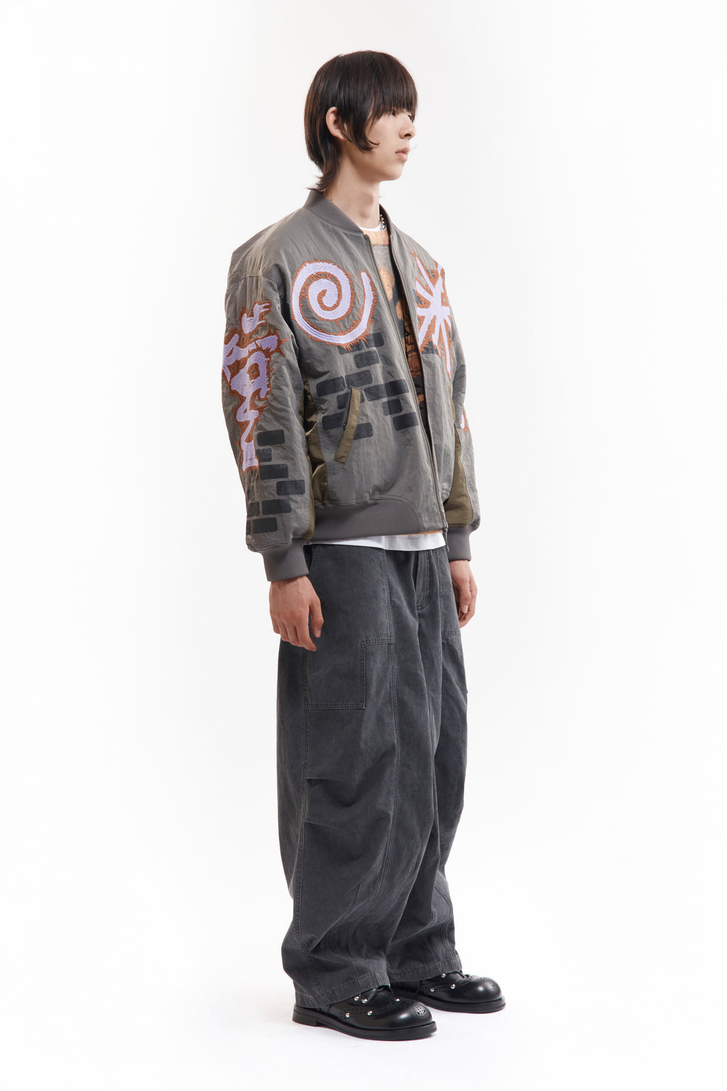 PAM AW26 ADORNED REVERSIBLE BOMBER JACKET