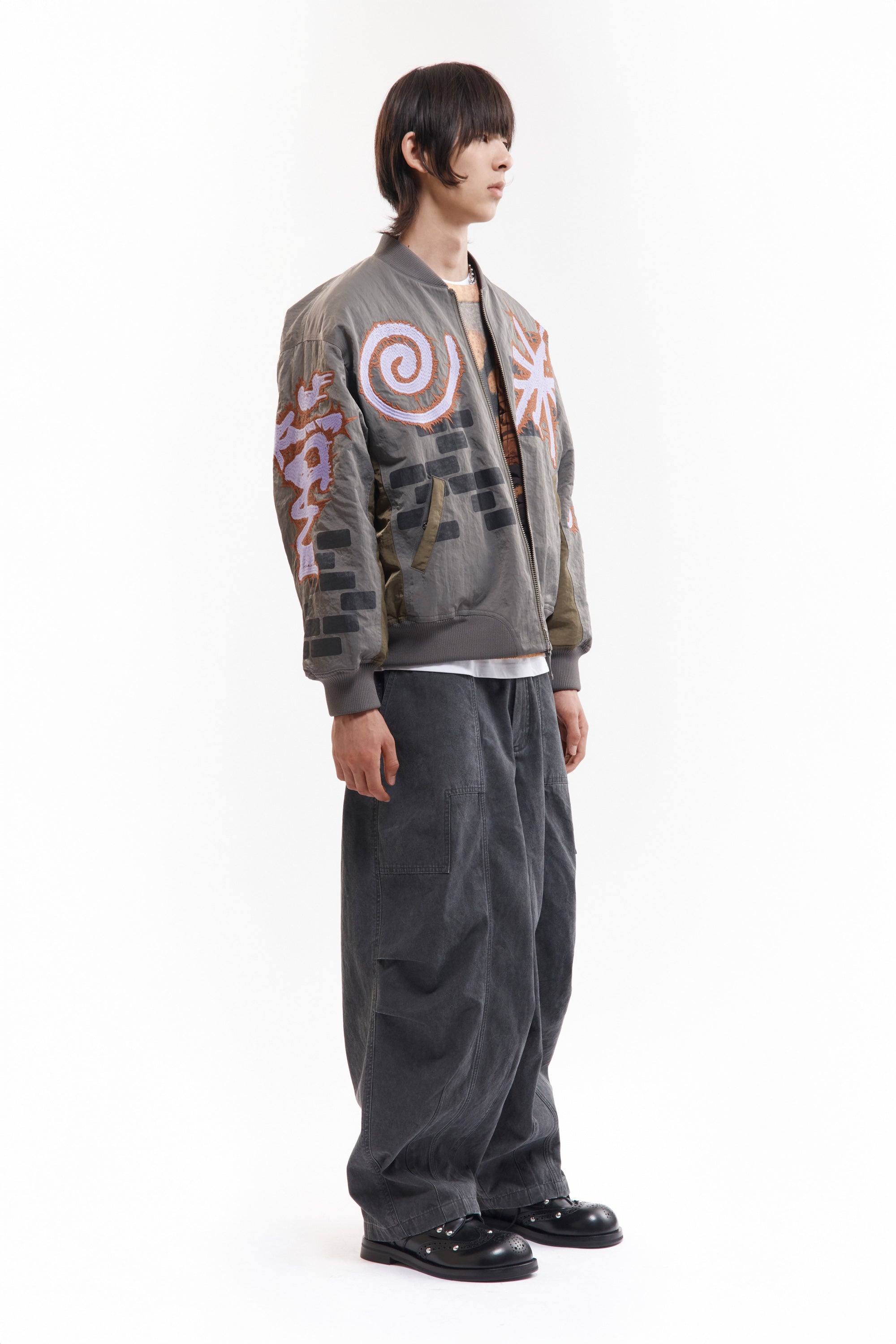 PAM AW26 ADORNED REVERSIBLE BOMBER JACKET