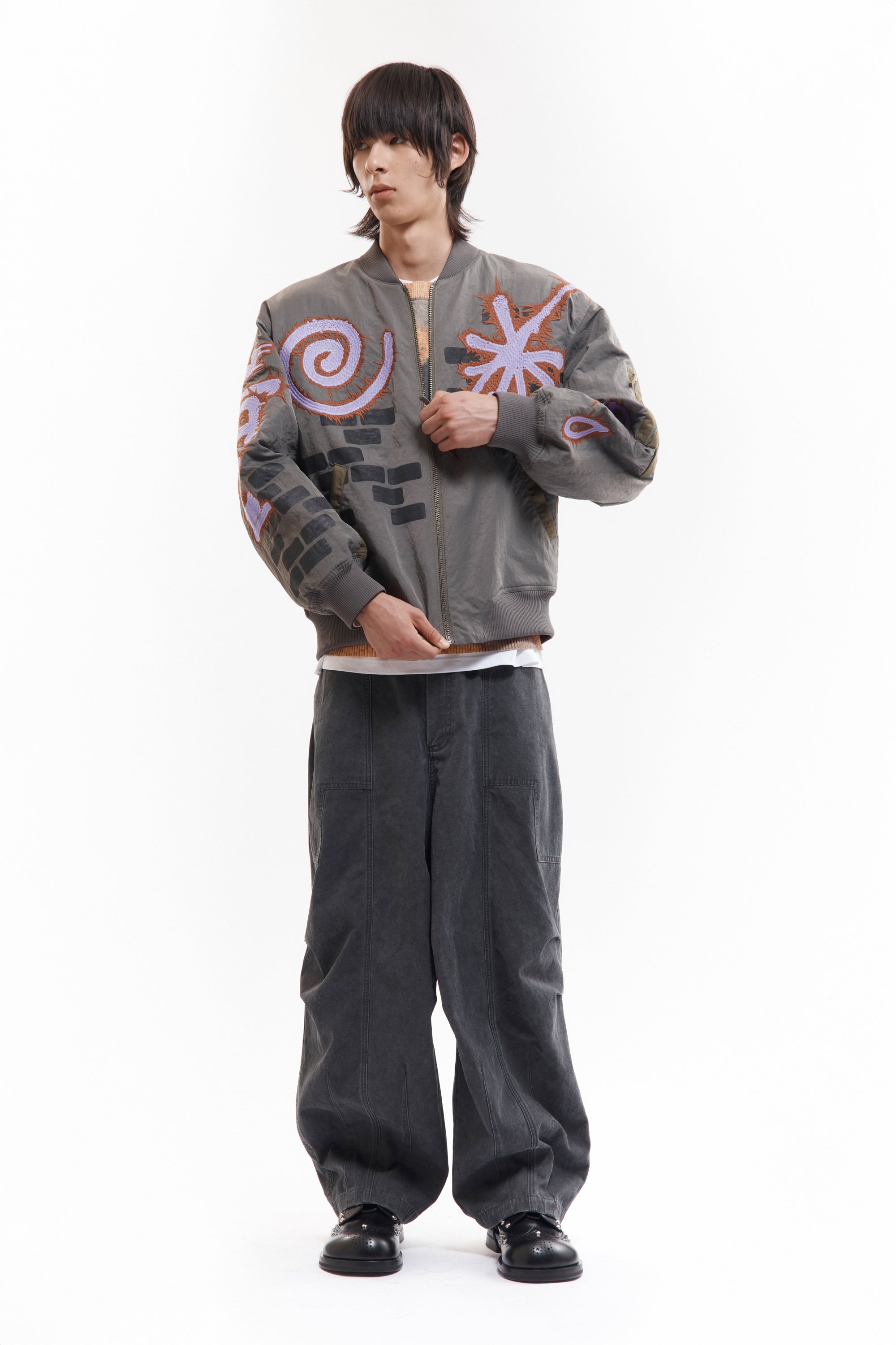 PAM AW26 ADORNED REVERSIBLE BOMBER JACKET