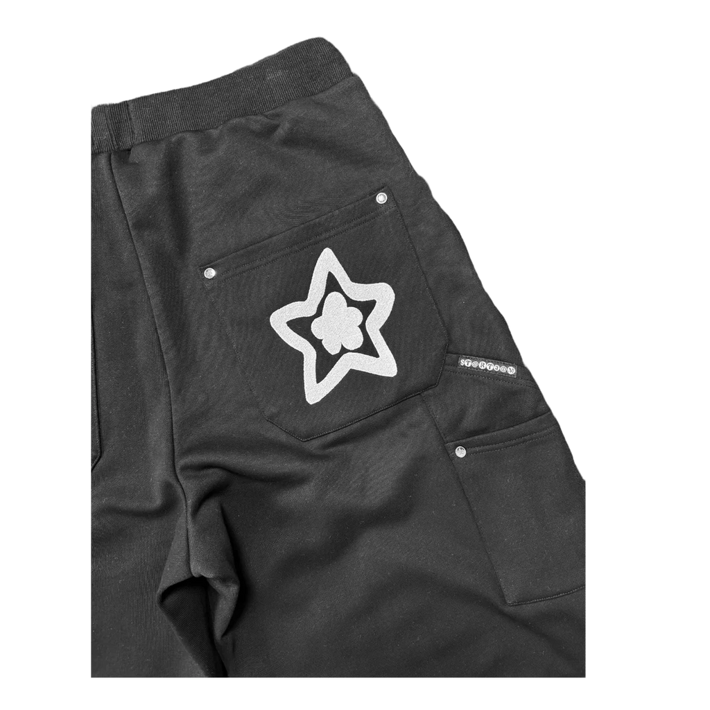 STAR TEAM Leopard Sweatpants [Black]
