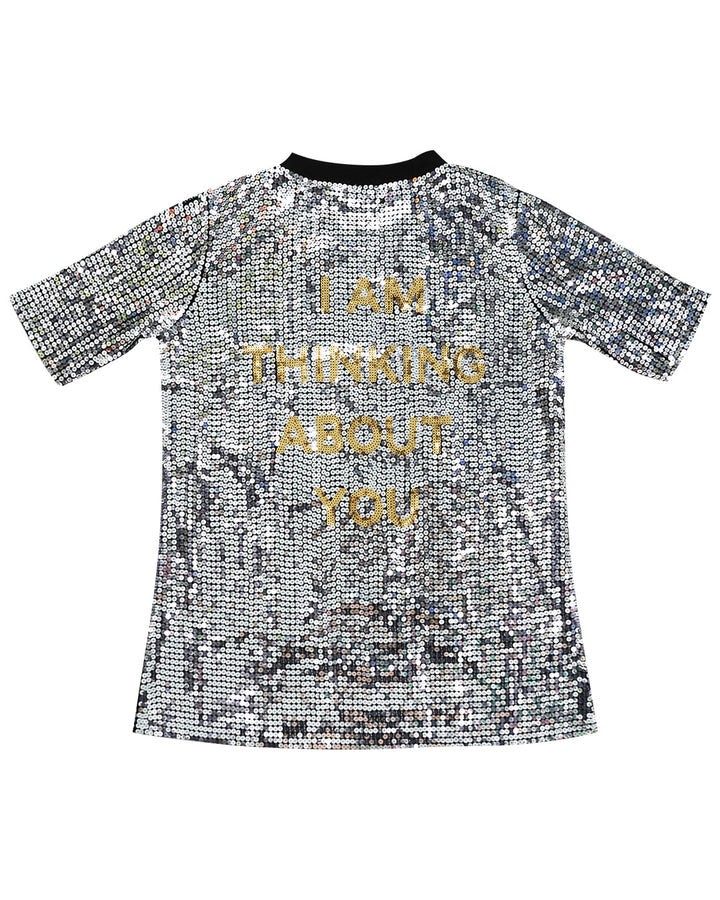 KIM LAUGHTON End Flower Sequin Top