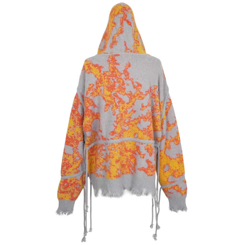 GB MOUTH Pulse Mohair Knit Hoodie [Grey]