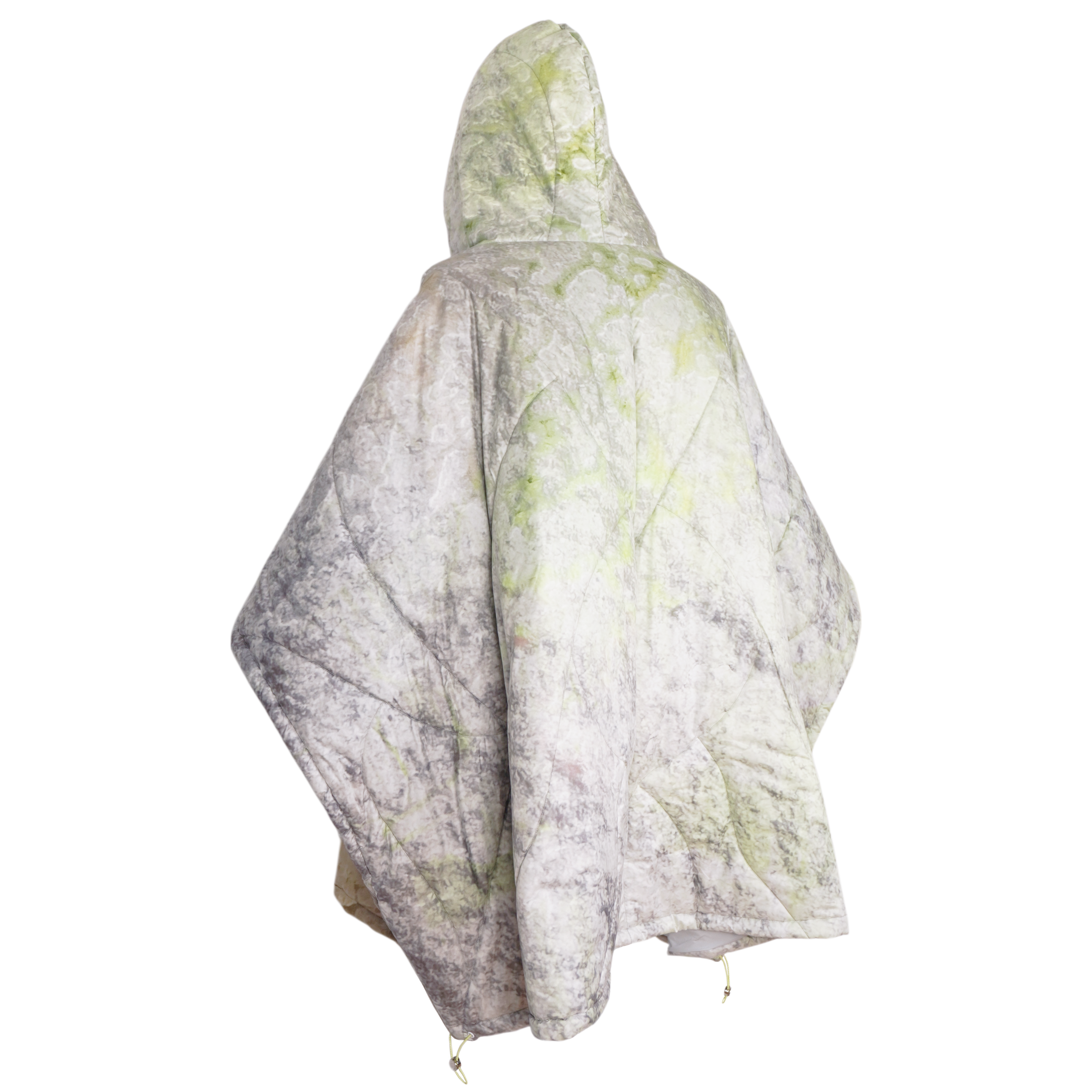 GB MOUTH Nature Camo "霧鷺" Light Down Poncho [Light]