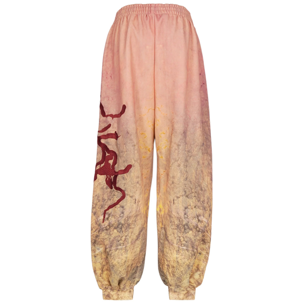 GB MOUTH Nature Camo "霧鷺" Cotton Fleece Sweat Pants [Pink]