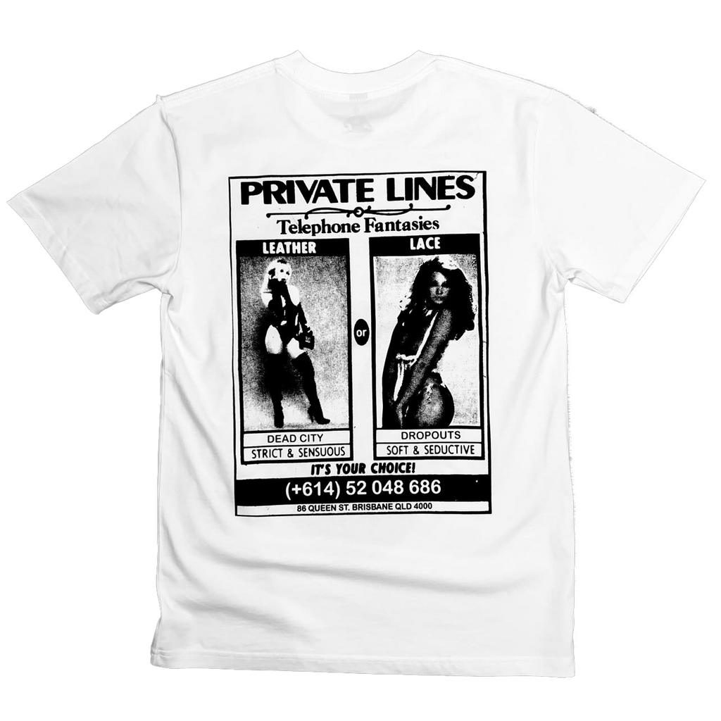 Dead City x Dropouts Telephone Fantasies Tee | White