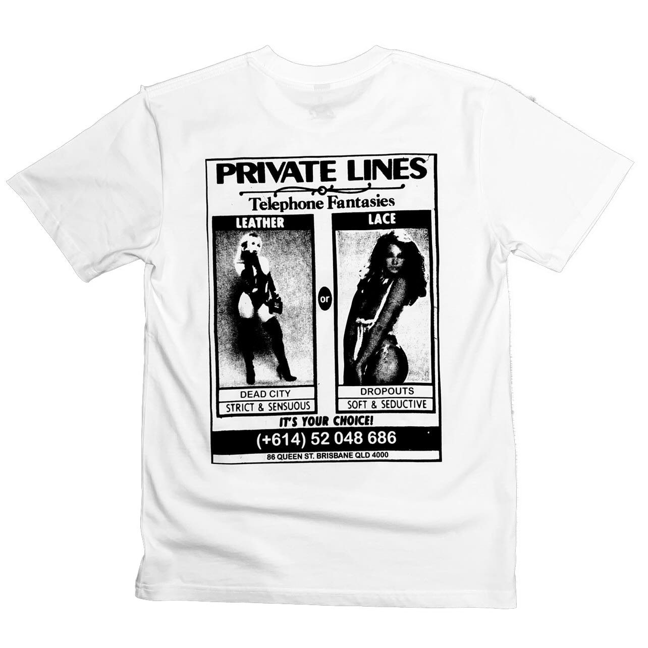 Dead City x Dropouts Telephone Fantasies Tee | White
