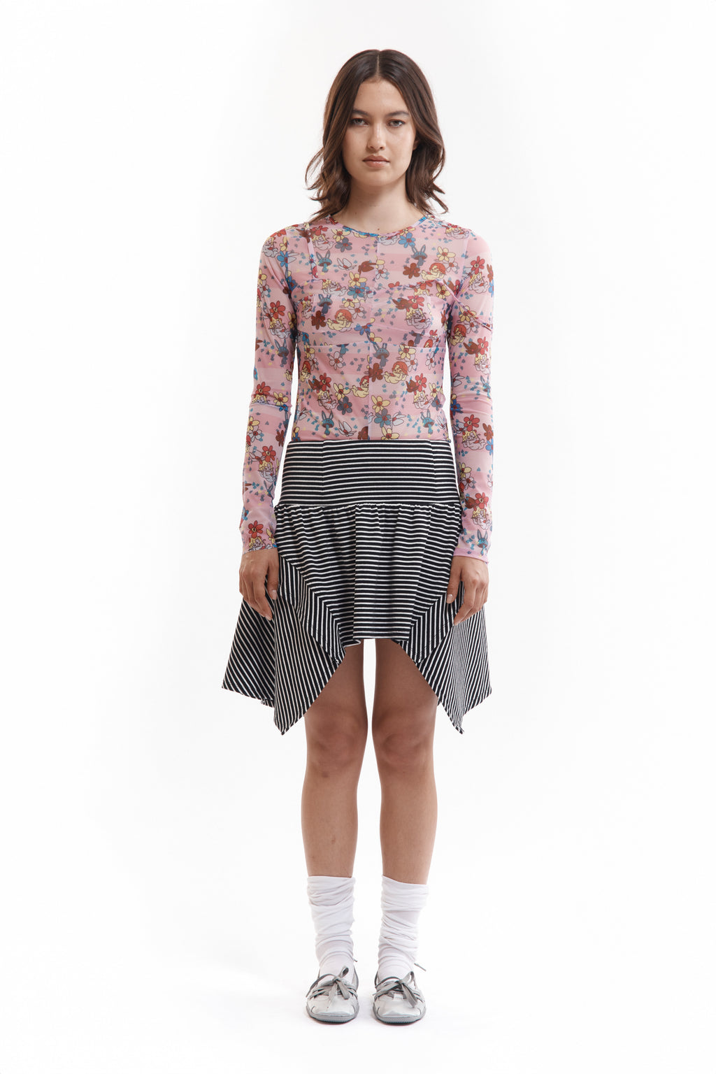 PAM AW26 JUNO MESH HOLIDAY LS TOP