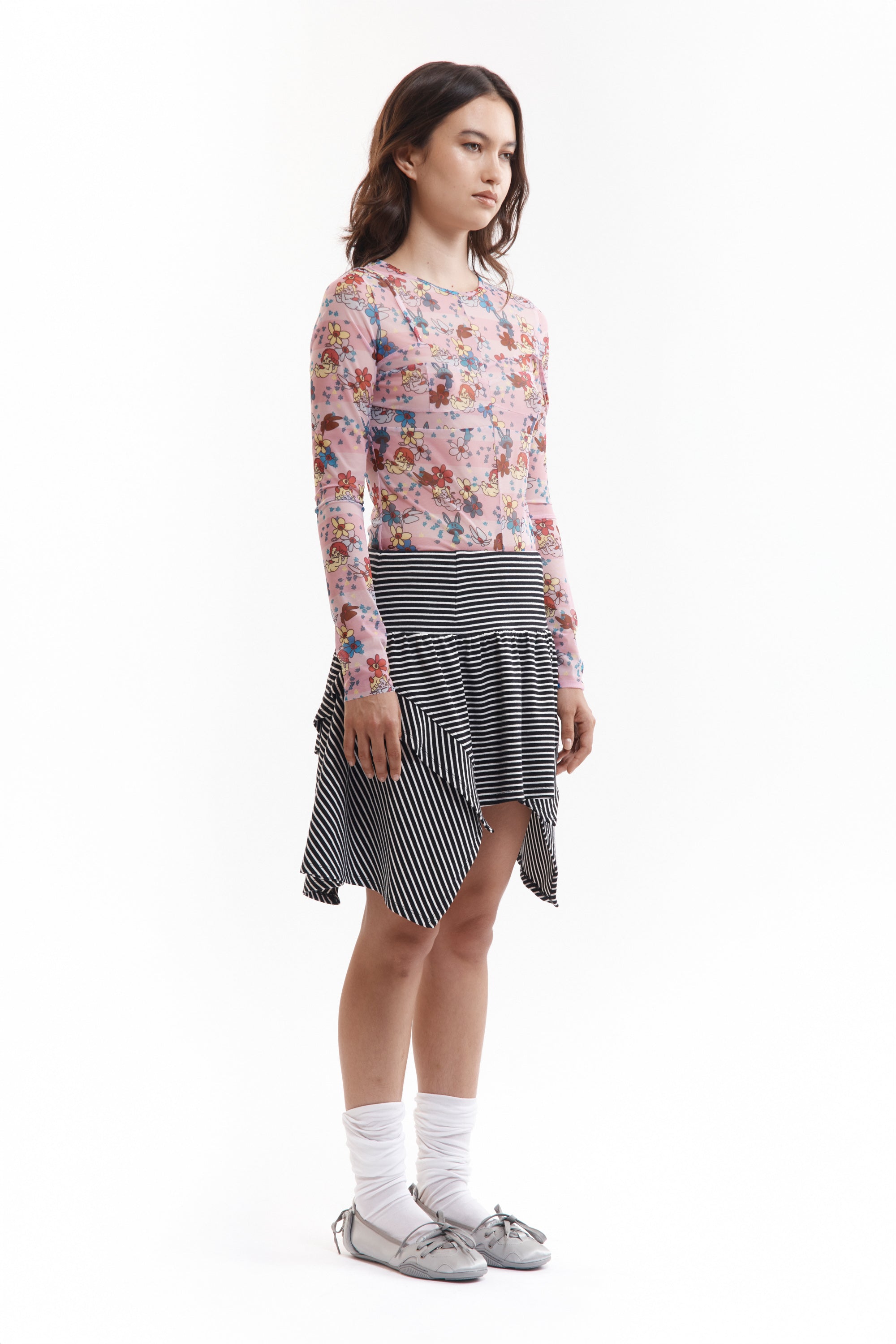 PAM AW26 JUNO MESH HOLIDAY LS TOP