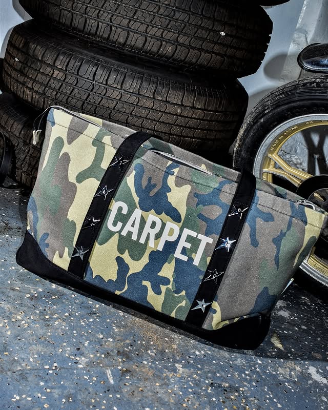 Carpet Rivet Camo Tote Bag