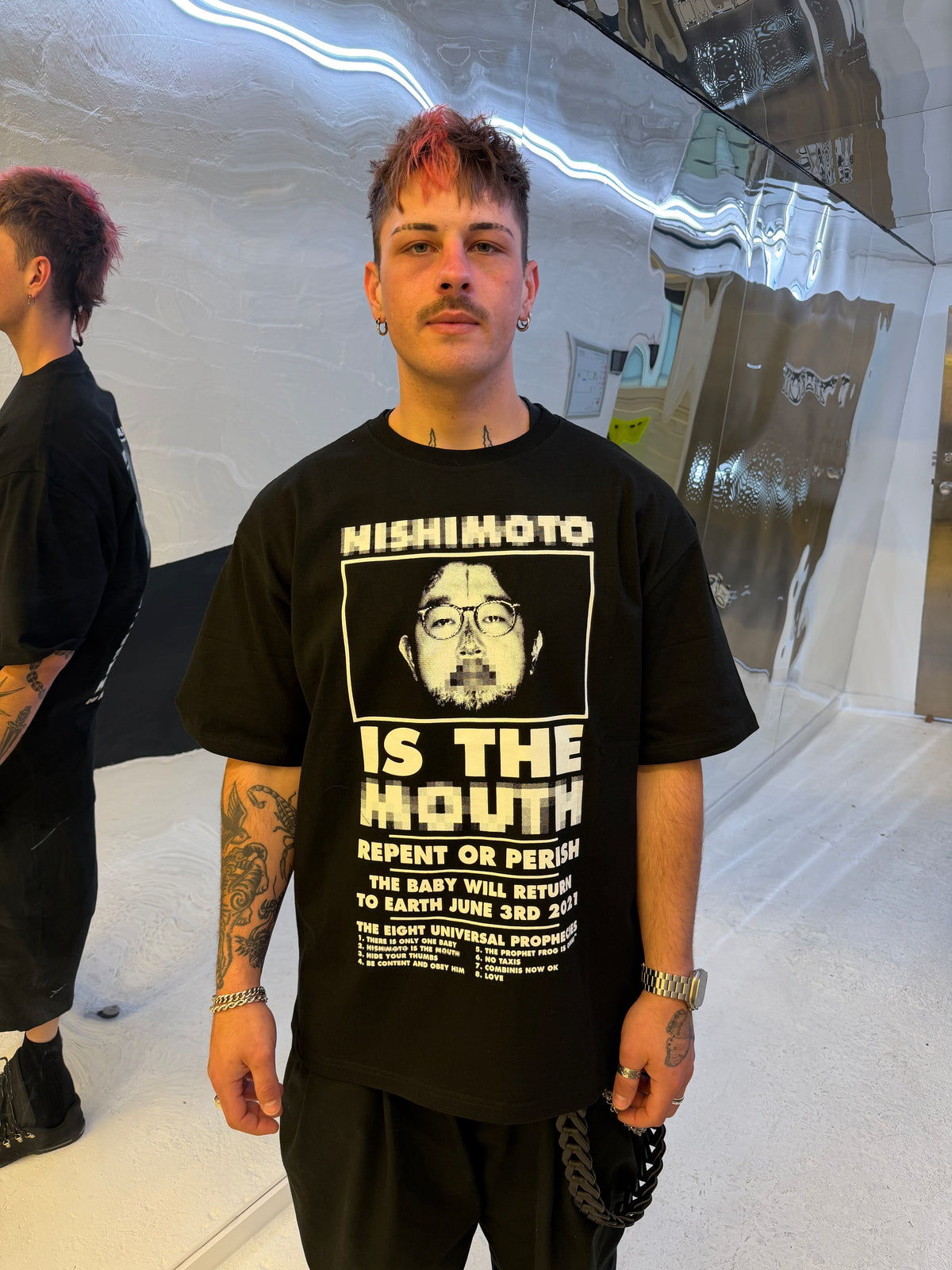 NISHIMOTO IS THE MOUTH S/S TEE NIM-L11CMZ BLACK