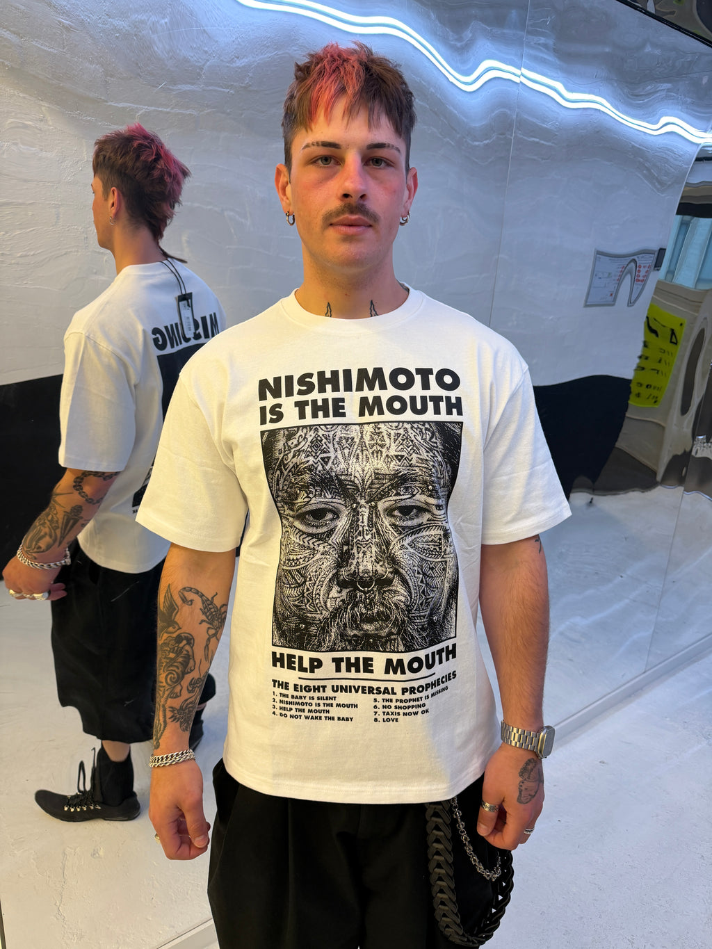 NISHIMOTO IS THE MOUTH S/S TEE NIM-H11 WHITE