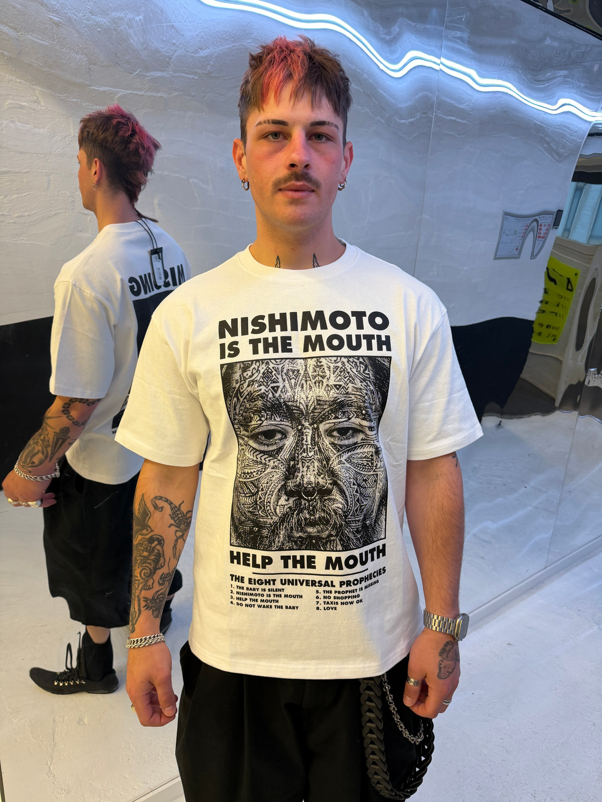 NISHIMOTO IS THE MOUTH S/S TEE NIM-H11 WHITE