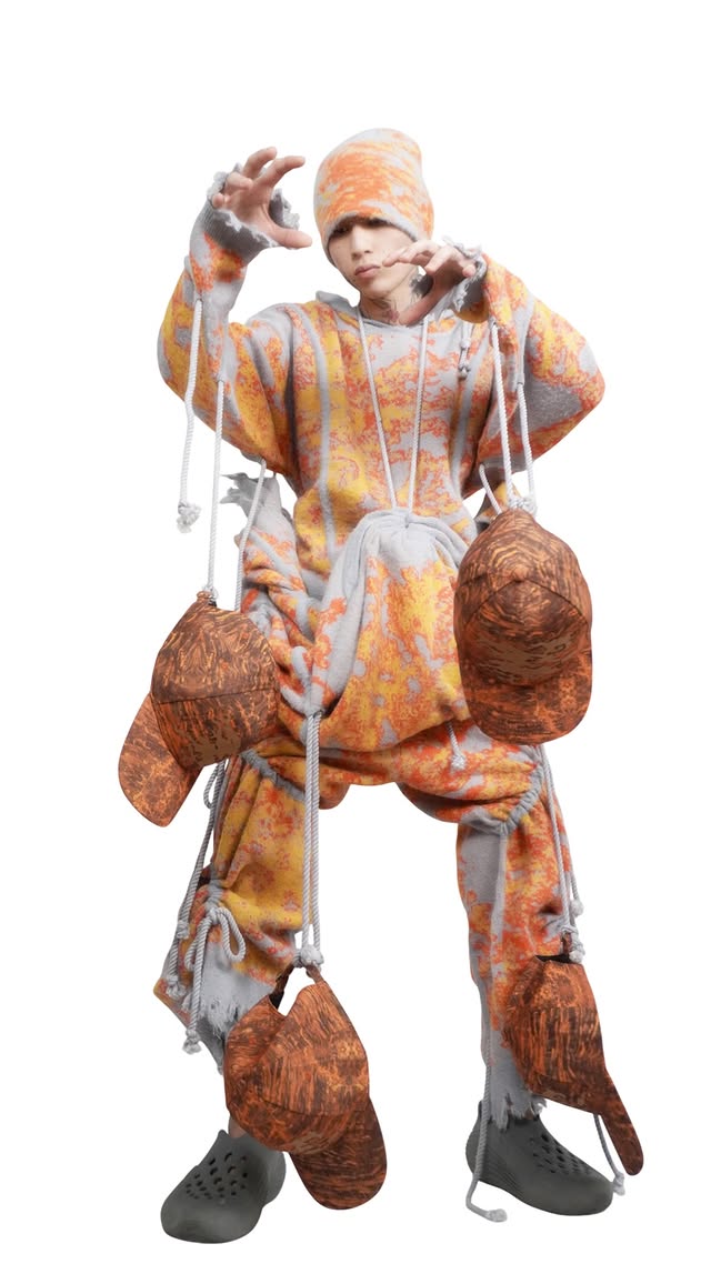 GB MOUTH Pulse Mohair Knit Hoodie