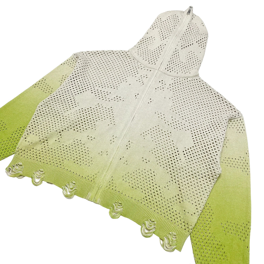 GB MOUTH "蘚" Moss Mesh Hoodie