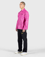 PLEASURES Anaconda Overshirt [Fuchsia]