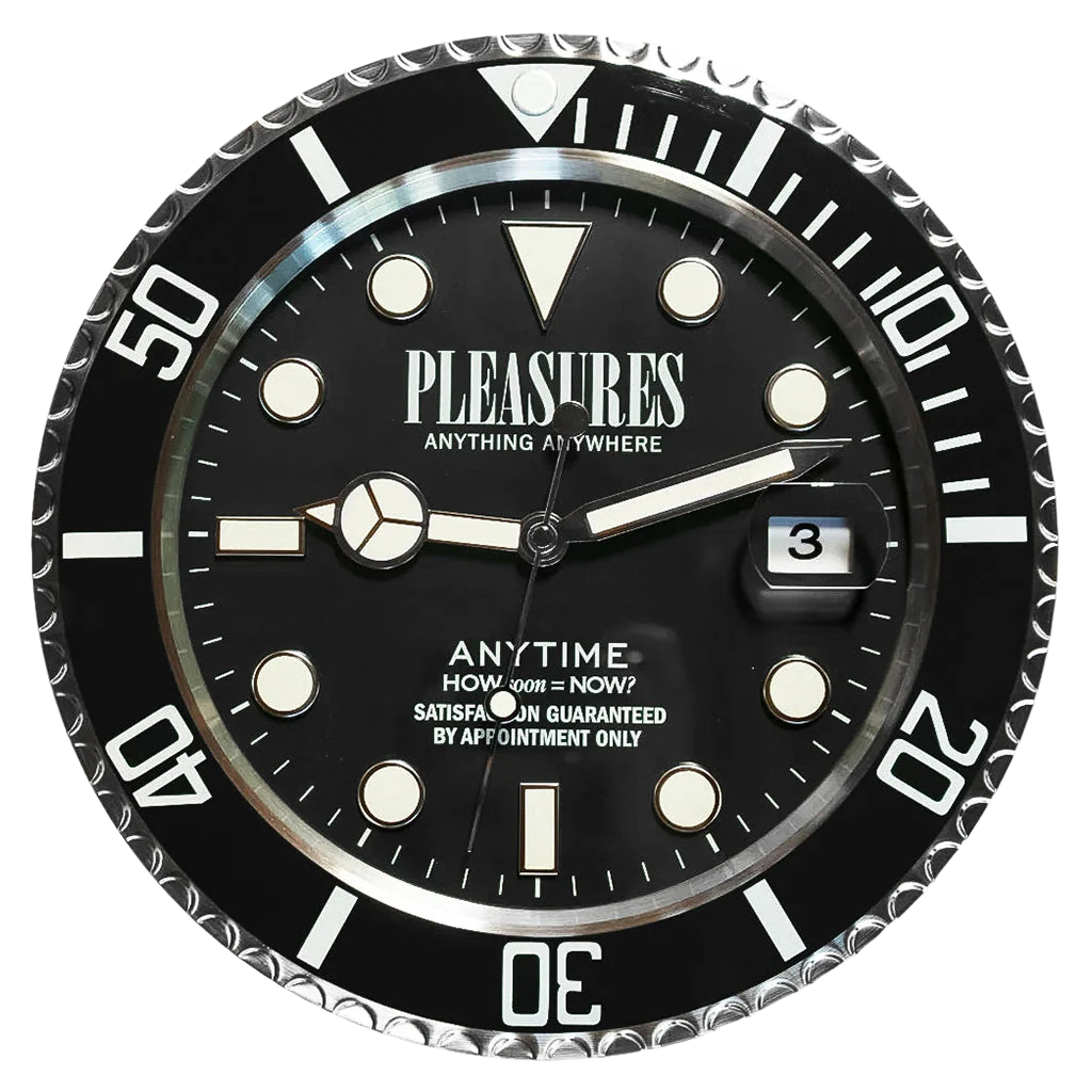 PLEASURES Anytime Clock [Black]