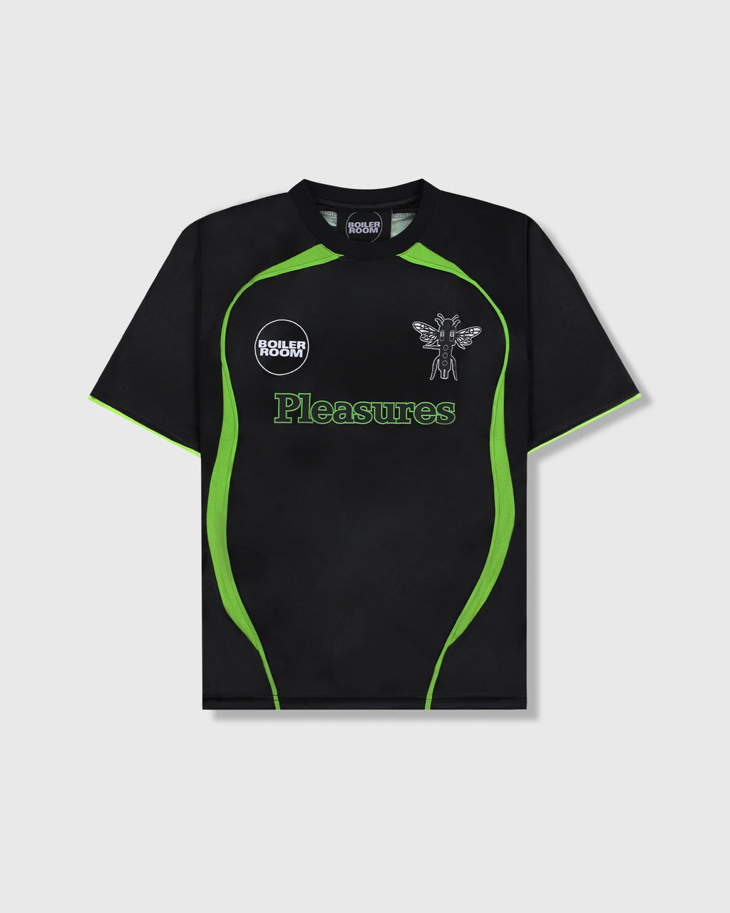 PLEASURES Boiler Room Aqua Soccer Jersey
