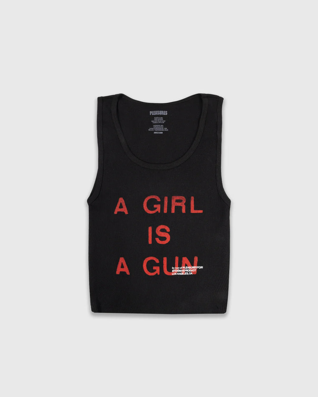 PLEASURES Girl Is A Gun Tank Top (Women's) [Black]