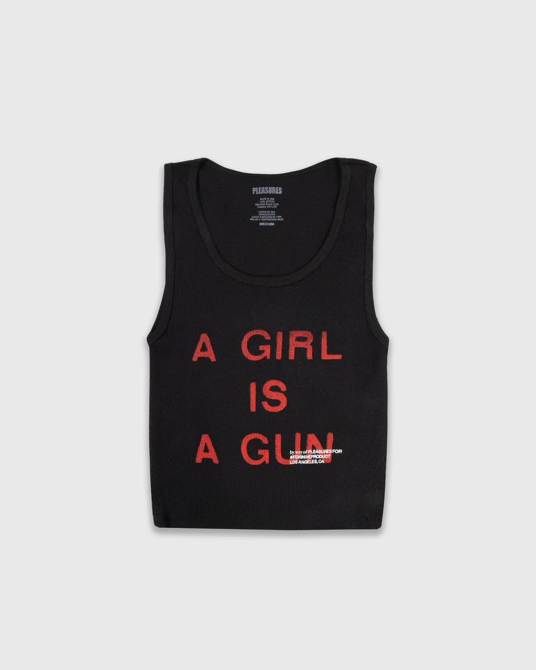 PLEASURES Girl Is A Gun Tank Top (Women's) [Black]