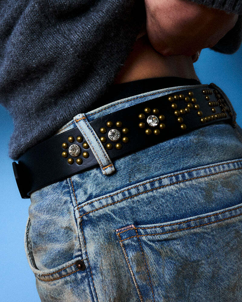 Pleasures Leather Studded Belt