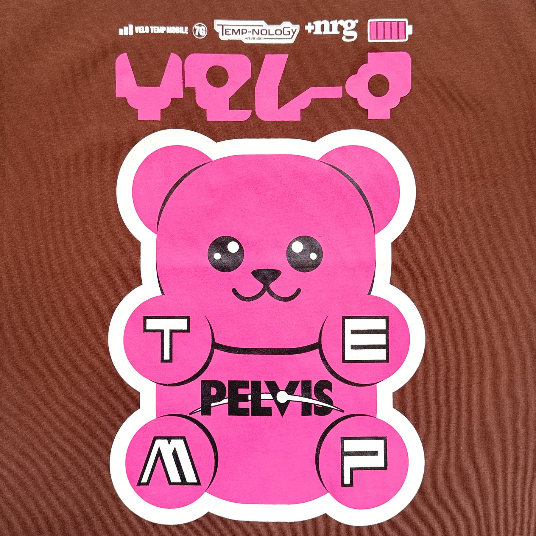 PELVIS x Velo Temp Gummy Pals Tee [Brown]