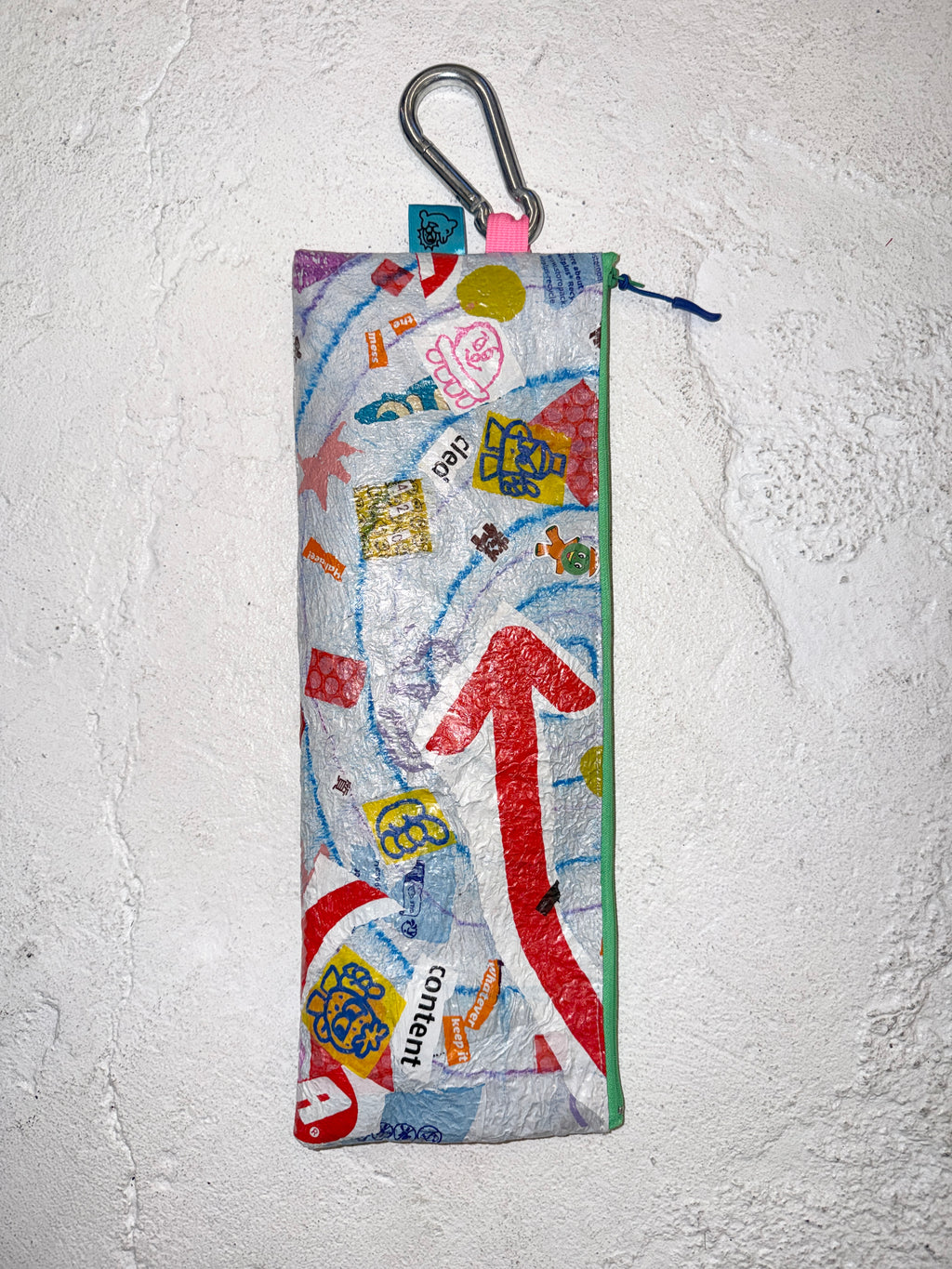 Sun (c) x Azuki zip pouch - large