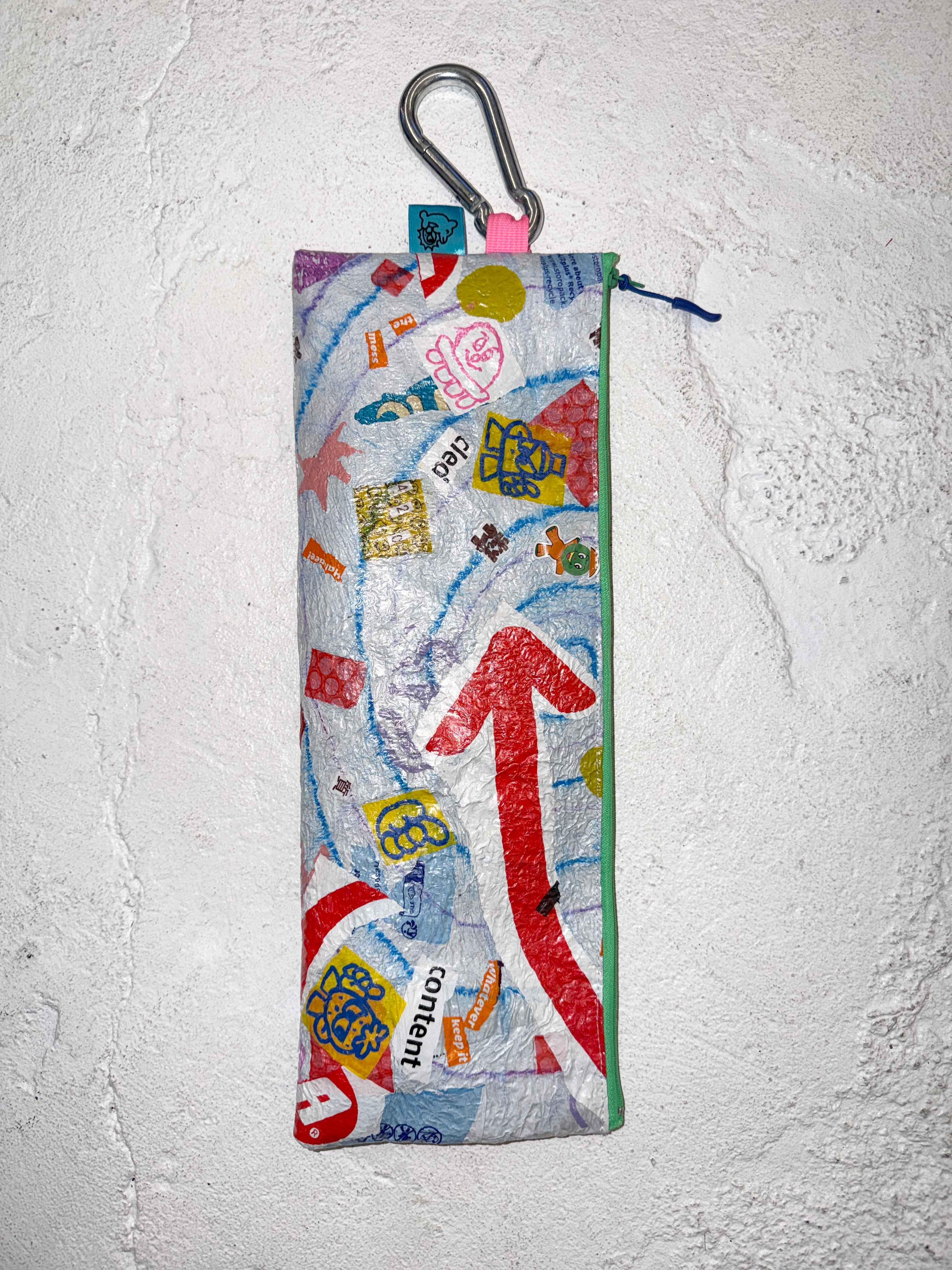 Sun (c) x Azuki zip pouch - large