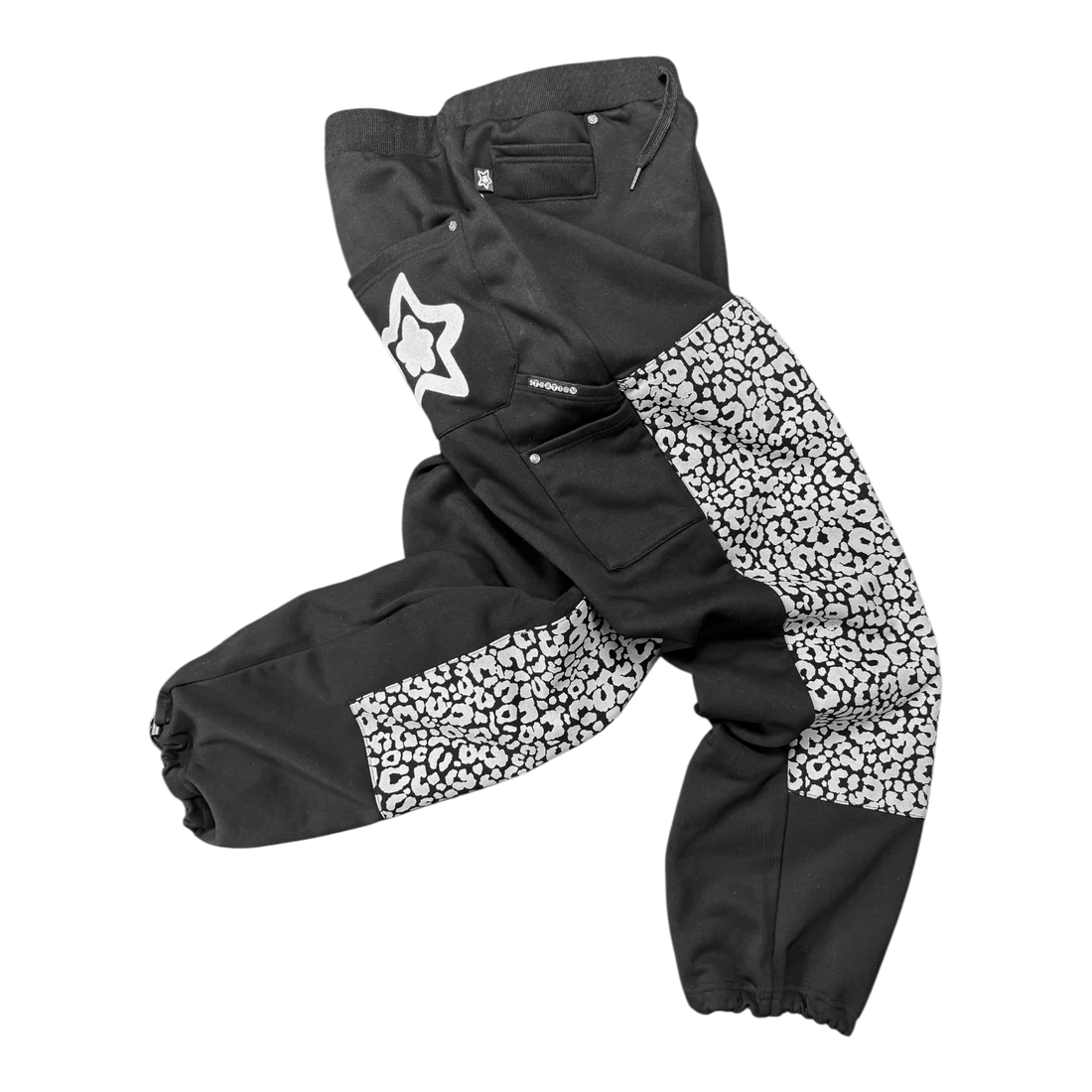 STAR TEAM Leopard Sweatpants [Black]