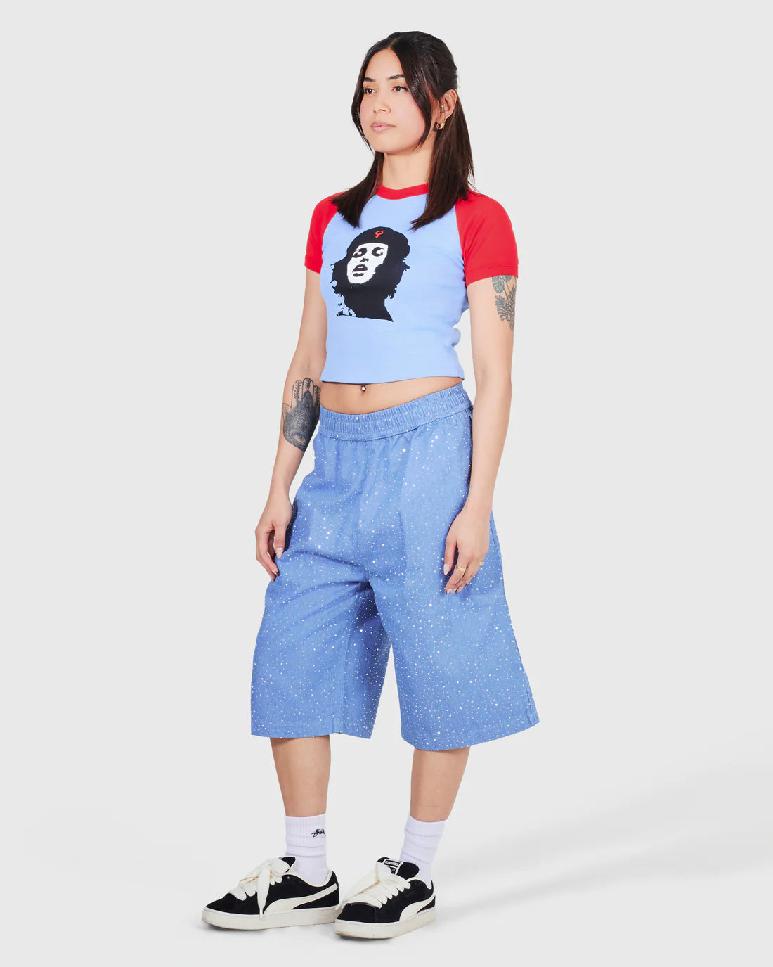 PLEASURES She Raglan Baby Tee (Womens)