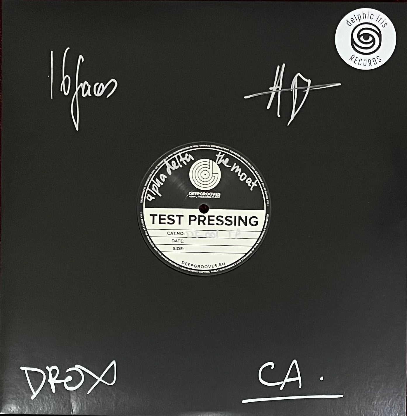 DI001 - The Moat Remixes TEST PRESS - Delphic Iris Records