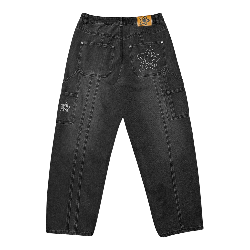 STAR TEAM Seam Jeans [Black]