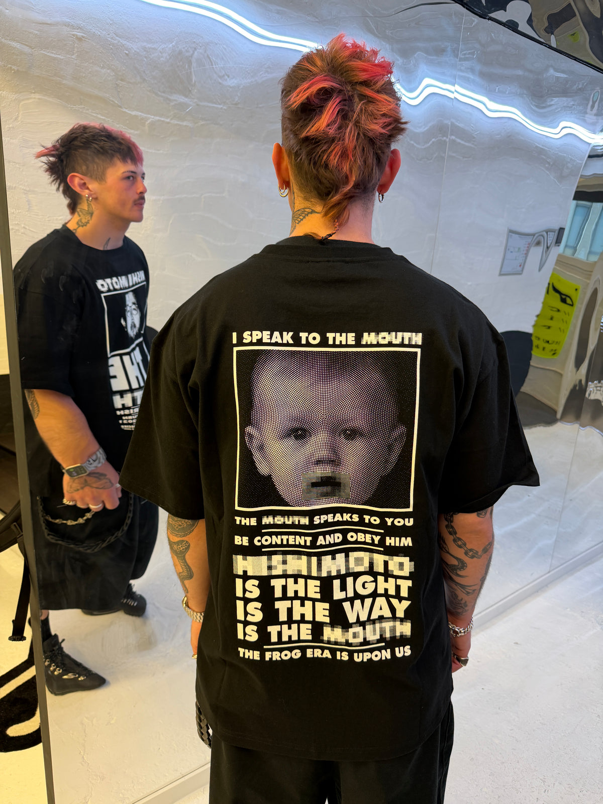 NISHIMOTO IS THE MOUTH S/S TEE NIM-L11CMZ BLACK