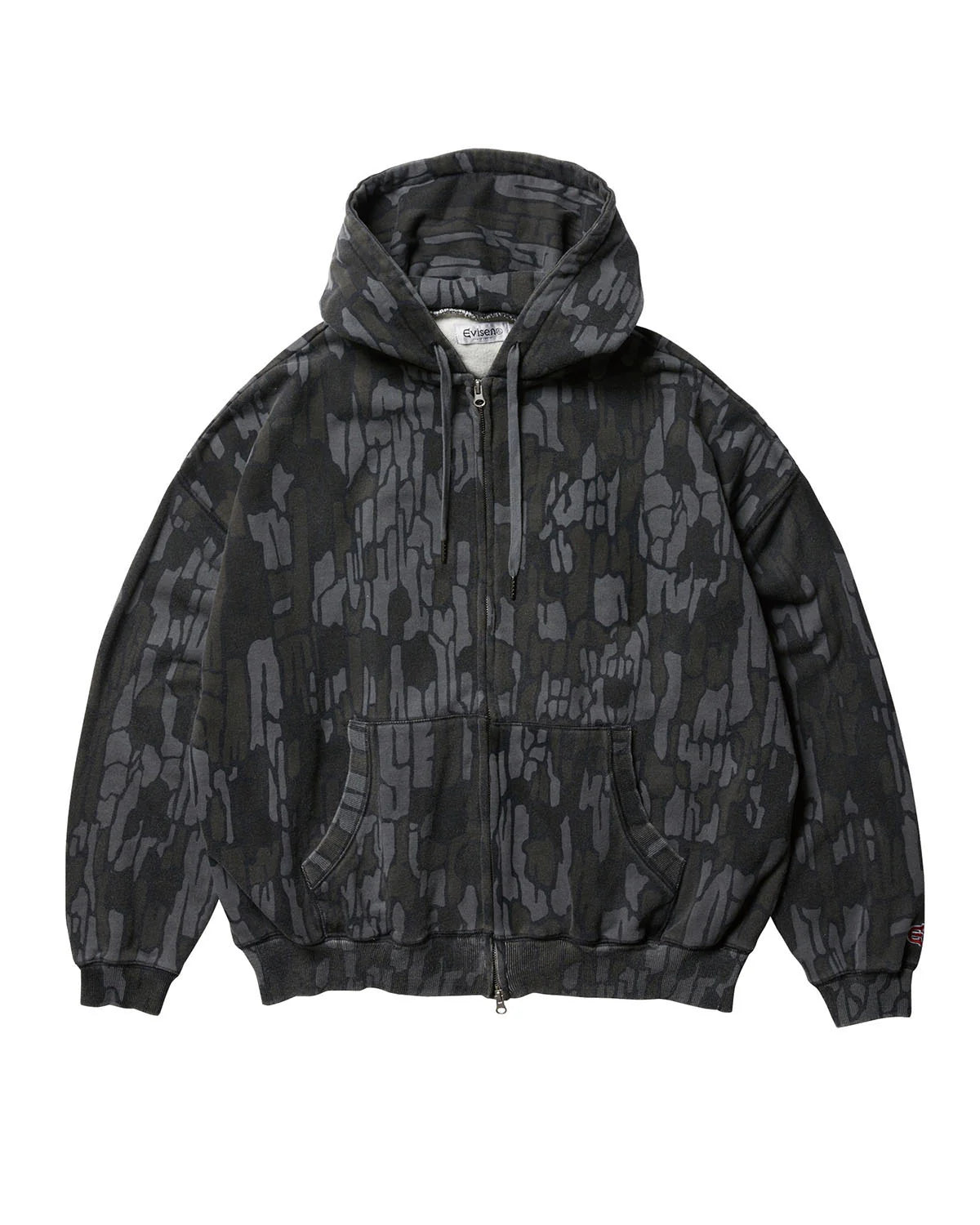 Evisen Dokuro Camo Zip Hoodie [Black]