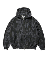 Evisen Dokuro Camo Zip Hoodie [Black]
