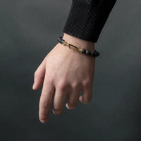 Tachibana.co Elite Gold Lava Rock Bracelet