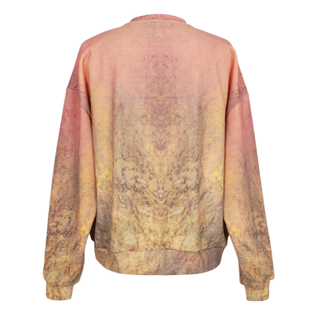 GB MOUTH Nature Camo "霧鷺" Cotton Fleece Sweat Shirt [Pink]
