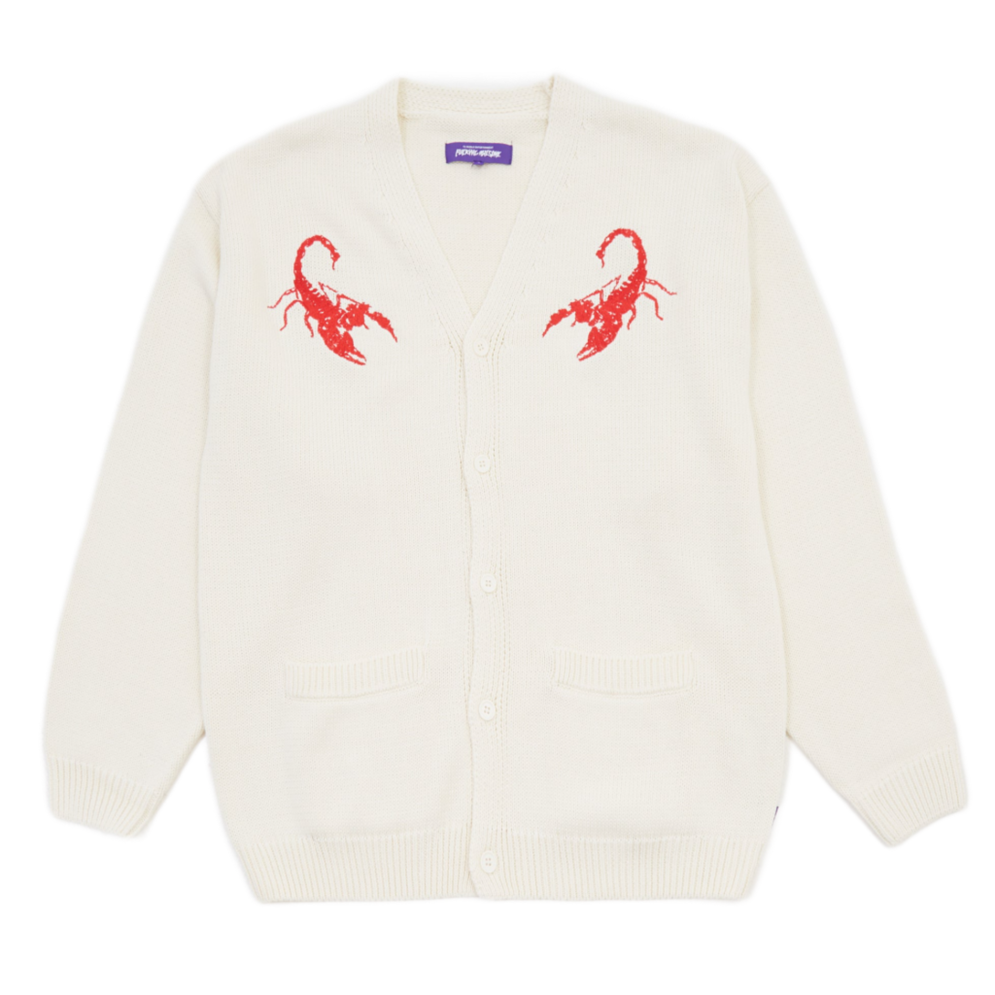 Fucking Awesome Embroidered Scorpion Cardigan