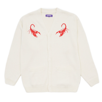 Fucking Awesome Embroidered Scorpion Cardigan