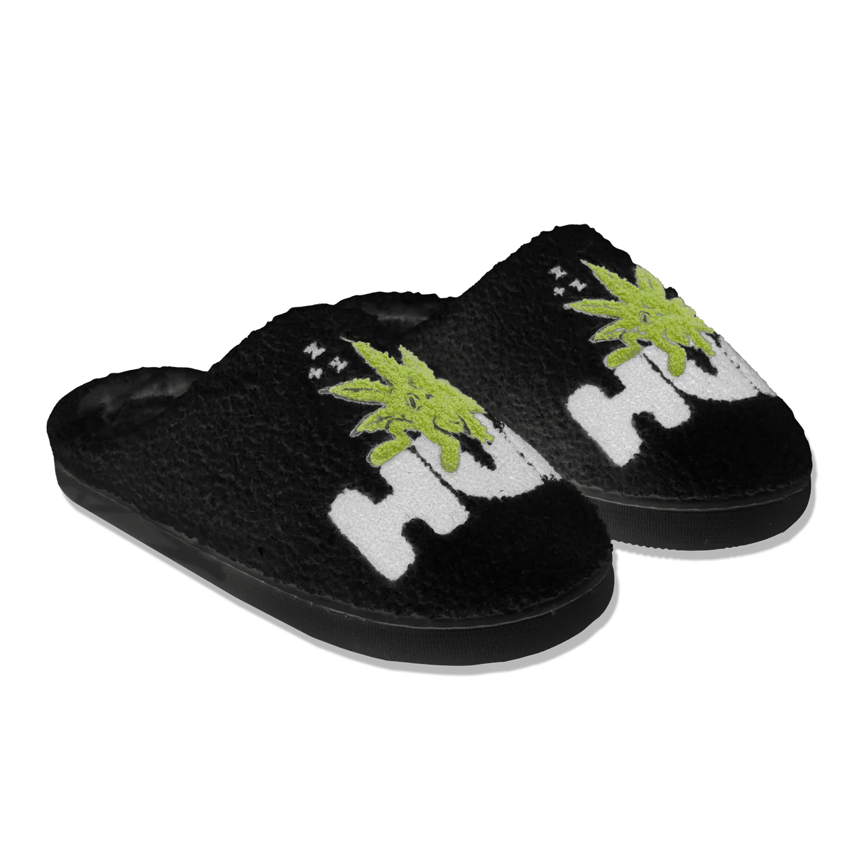 HUF Fuzzy Slipper [Black]