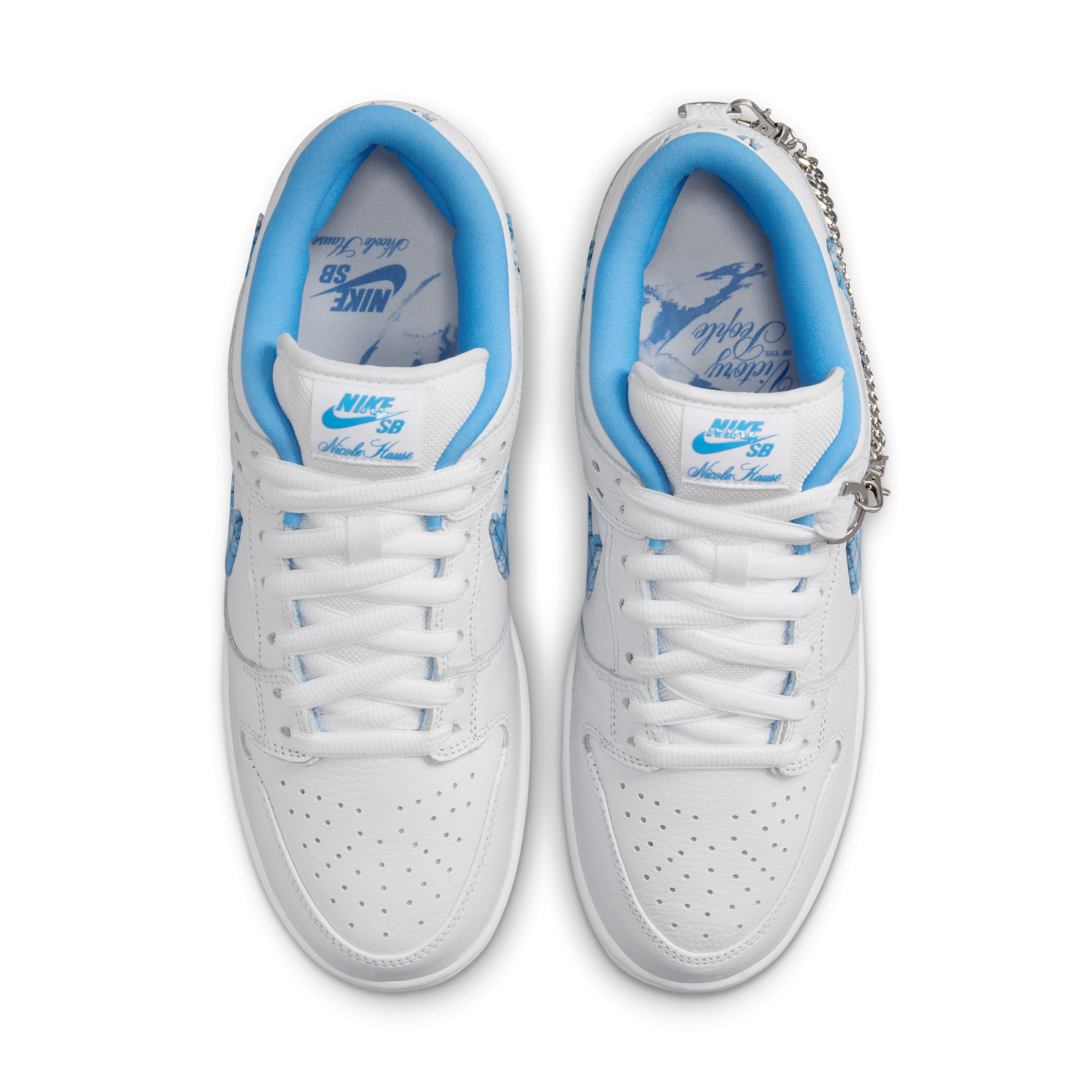 Nike SB Dunk Low Pro x Nicole Haus [White/University Blue/White]