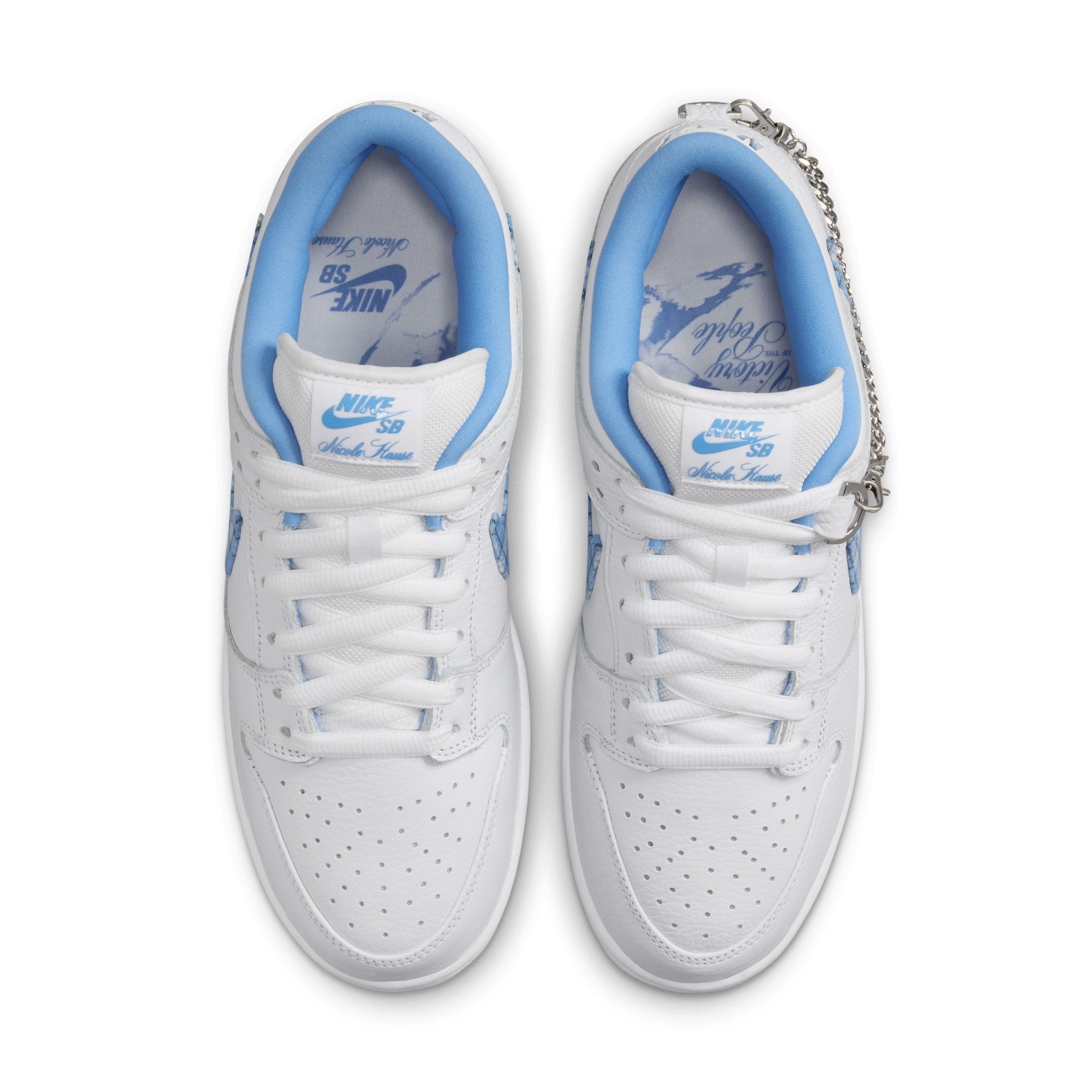 Nike SB Dunk Low Pro x Nicole Haus [White/University Blue/White]