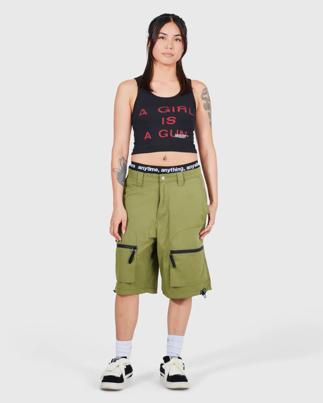 PLEASURES Girl Is A Gun Tank Top (Women's) [Black]