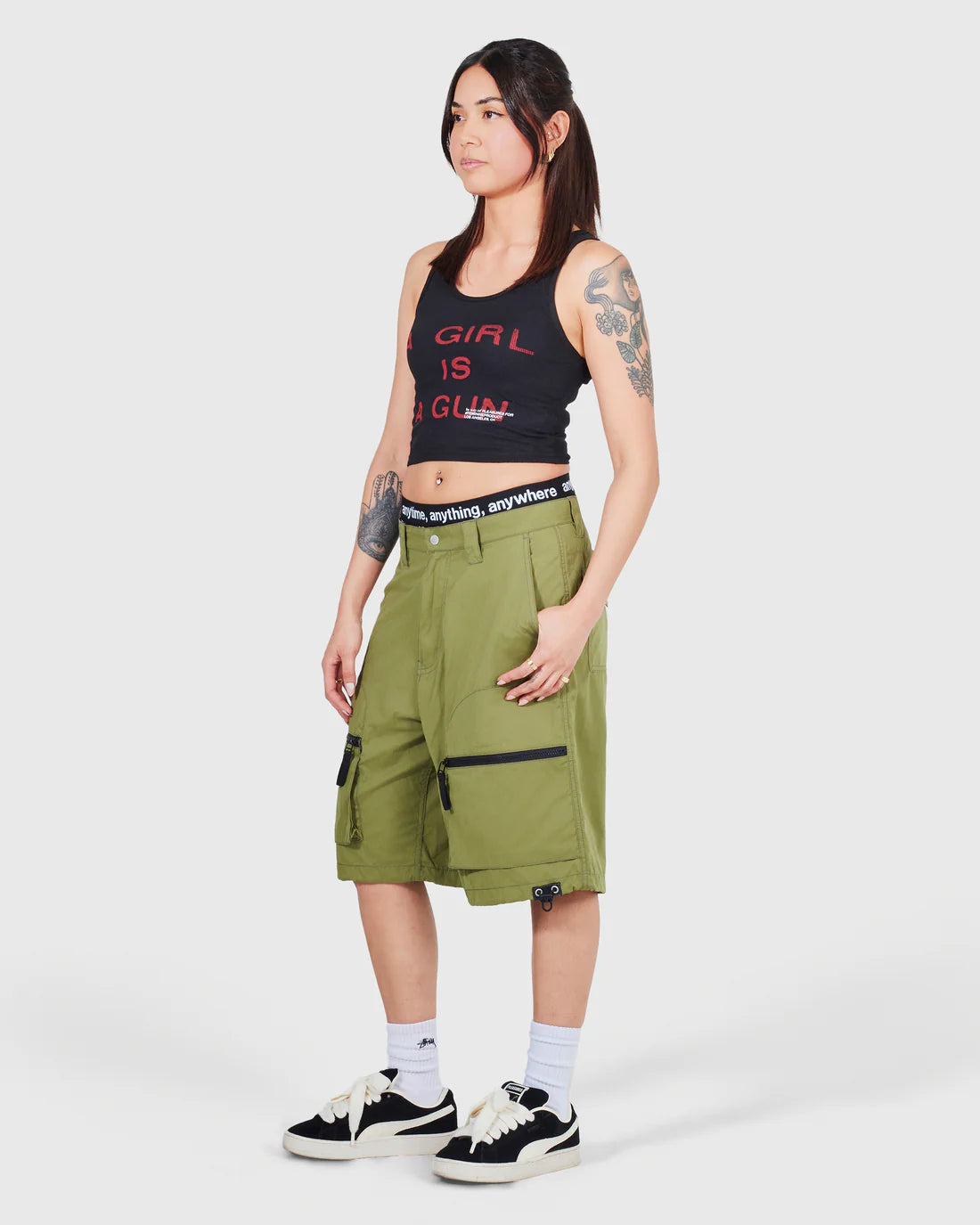 PLEASURES Girl Is A Gun Tank Top (Women's) [Black]