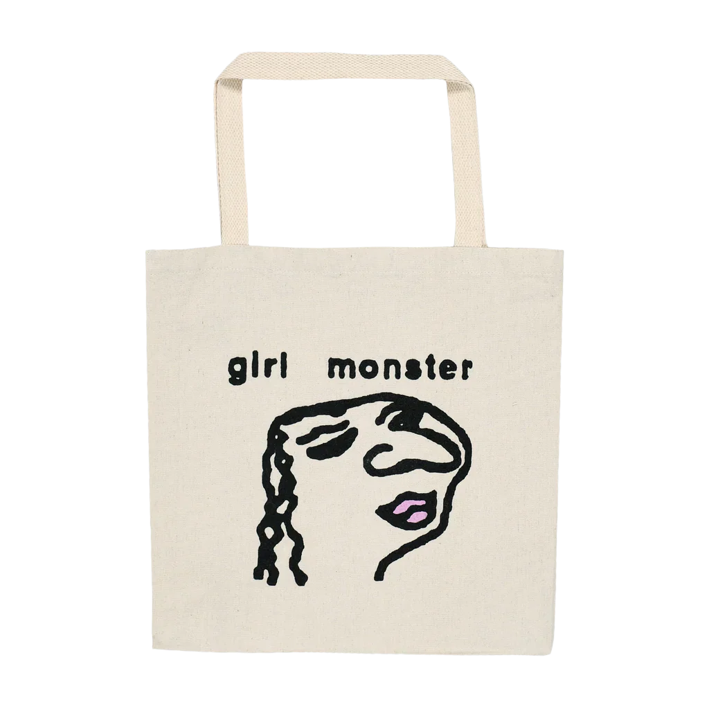 Quasi Girl Monster Tote Bag Natural